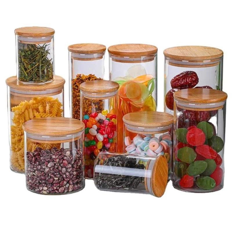 Bocaux en verre de stockage des aliments